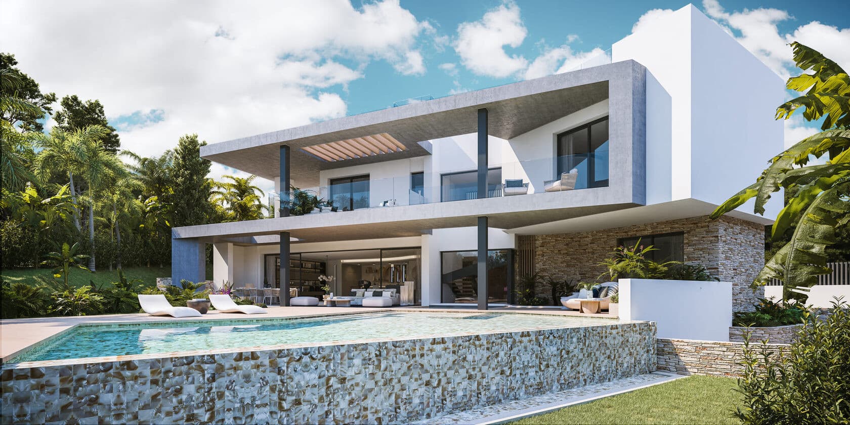 Villa de lujo en la Milla de Oro de Marbella con piscina infinita y vistas panorámicas al mar — photo 1