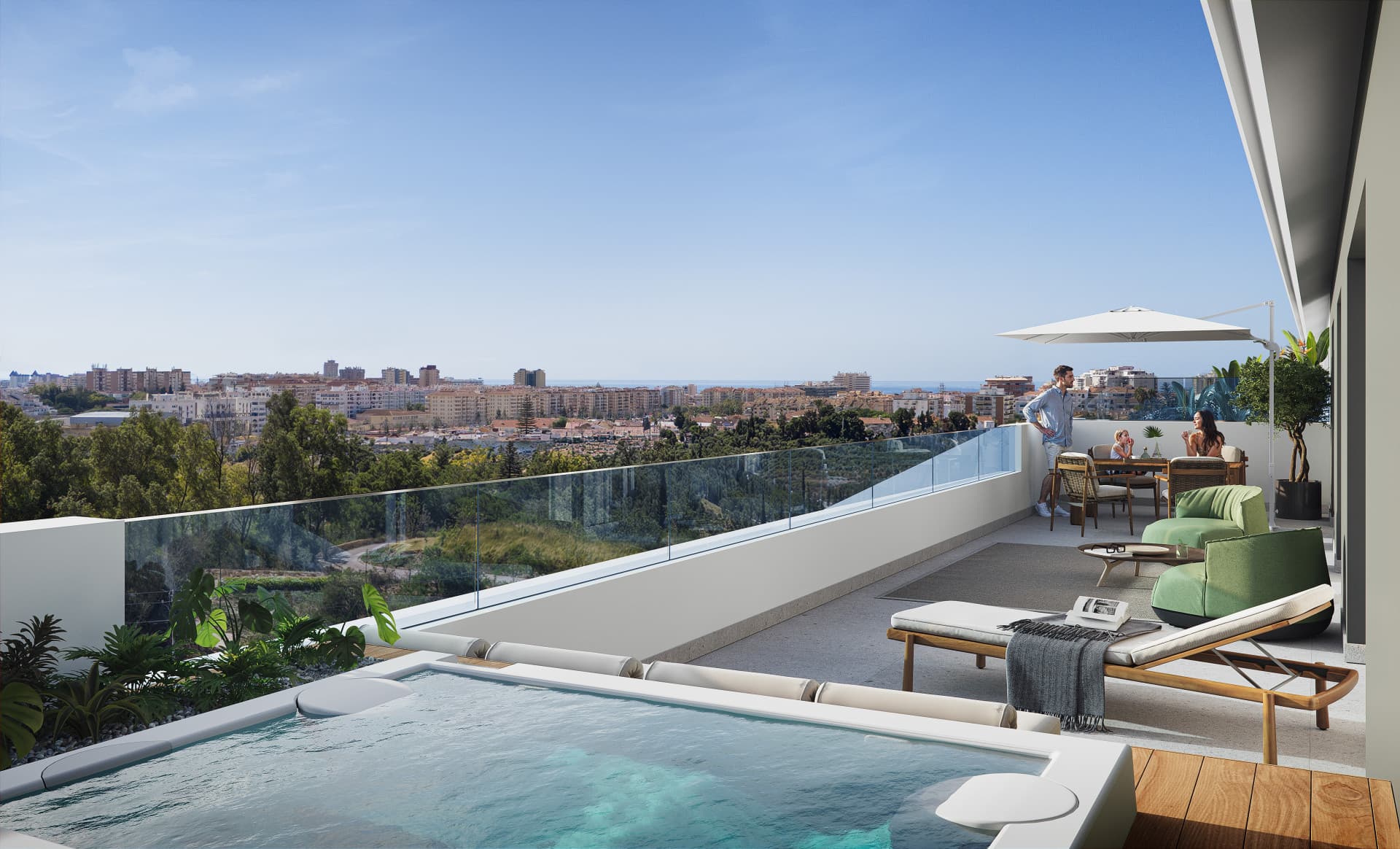 Stunning Penthouse mit Panoramablick auf das Meer und die Stadt in Fuengirola — photo 1