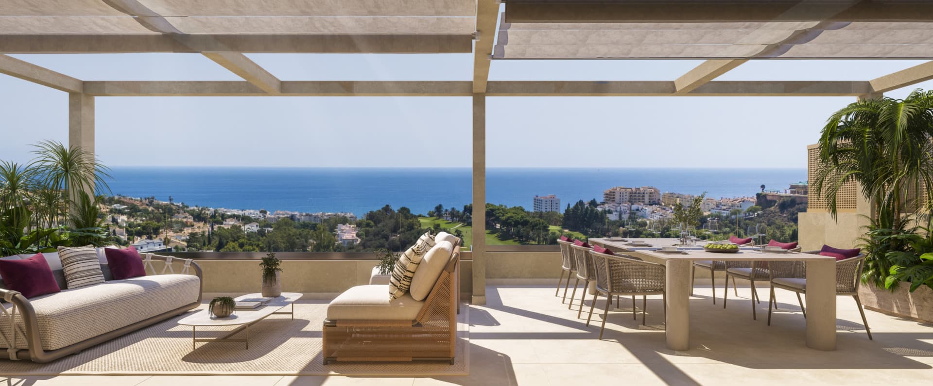 Ático de tres dormitorios con vistas panorámicas en Benalmadena Costa — photo 1