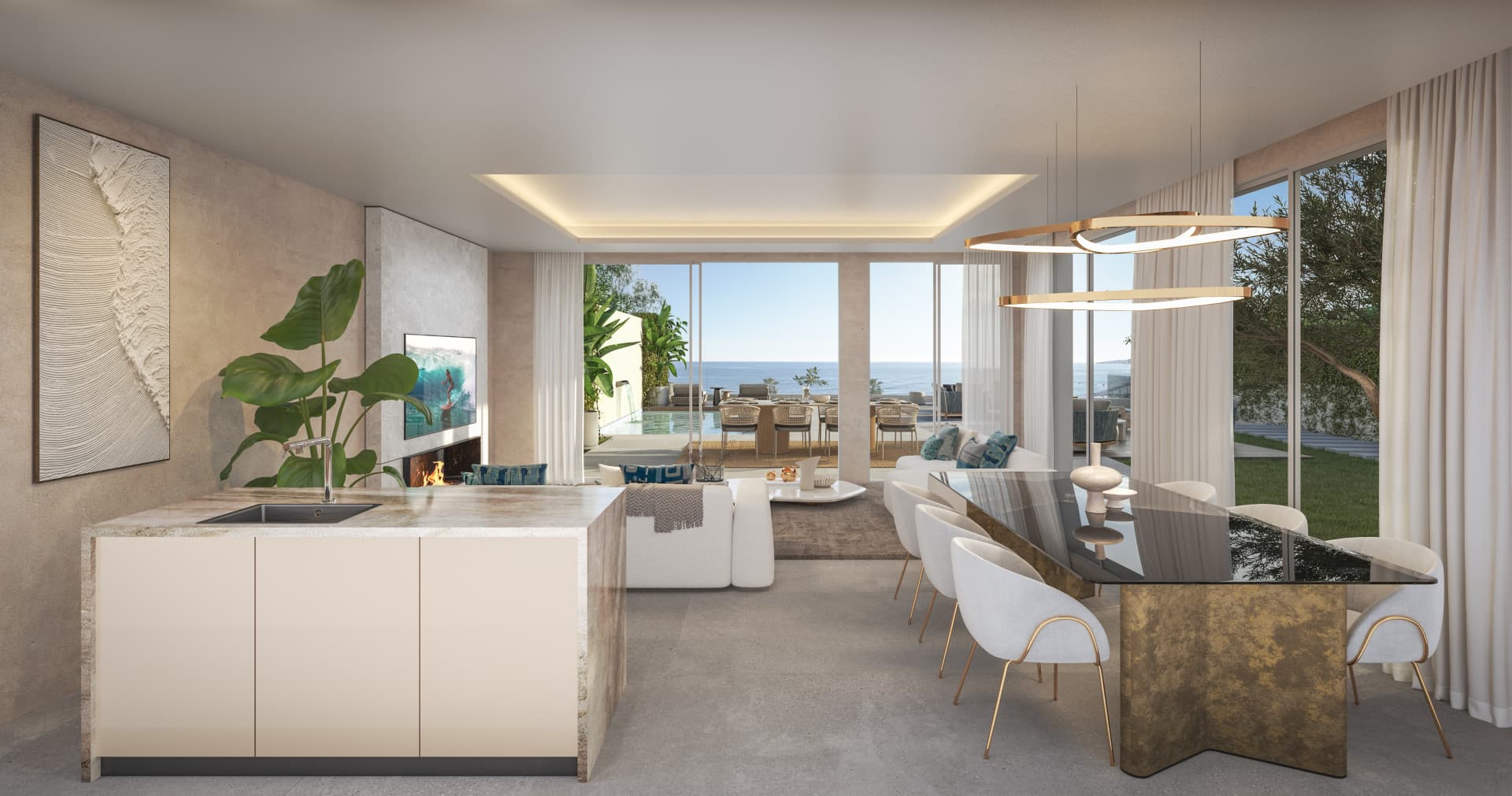 Luxe moderne villa in Mijas Costa met panoramisch uitzicht op zee — photo 1