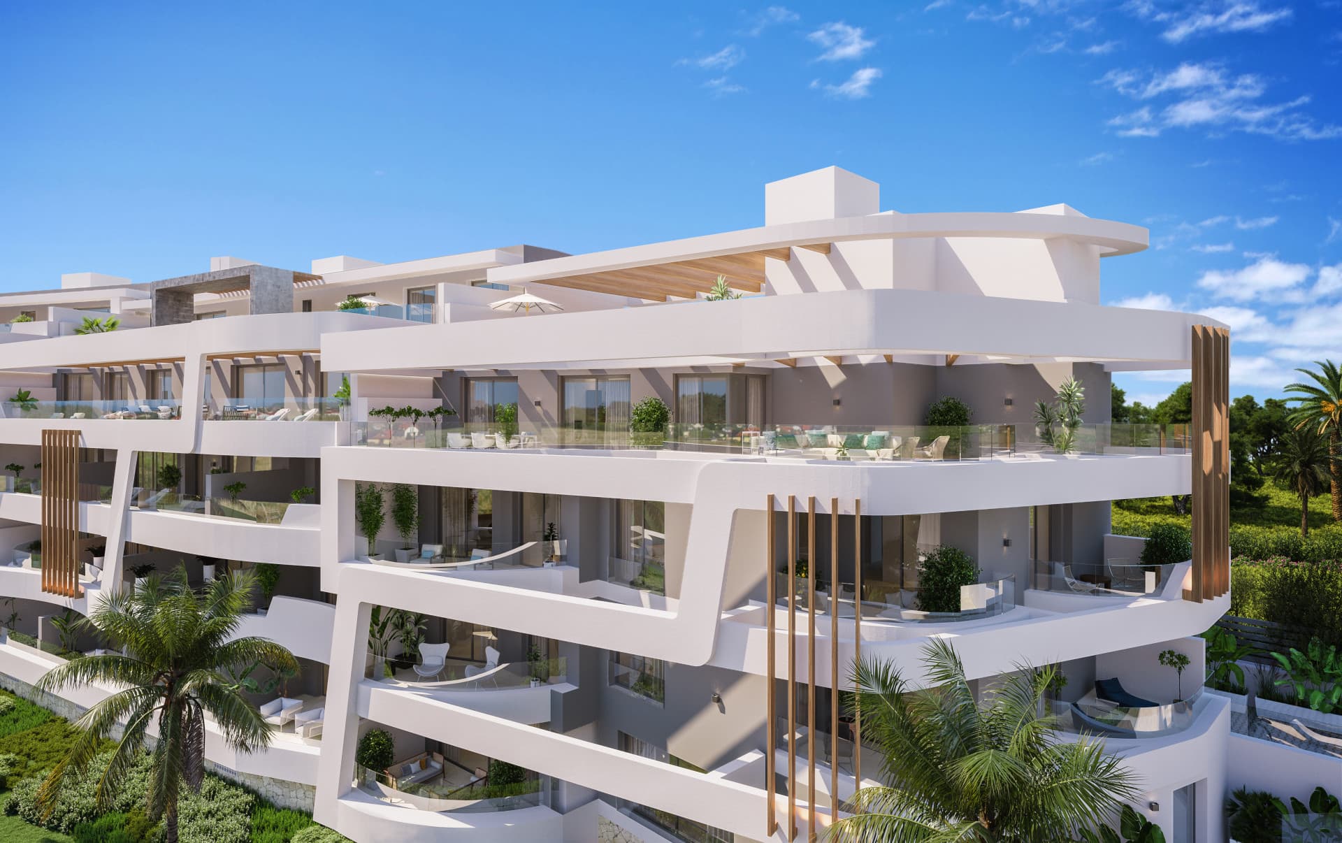 Apartamento de obra nueva en Guadalmina Alta con vistas al golf — photo 1