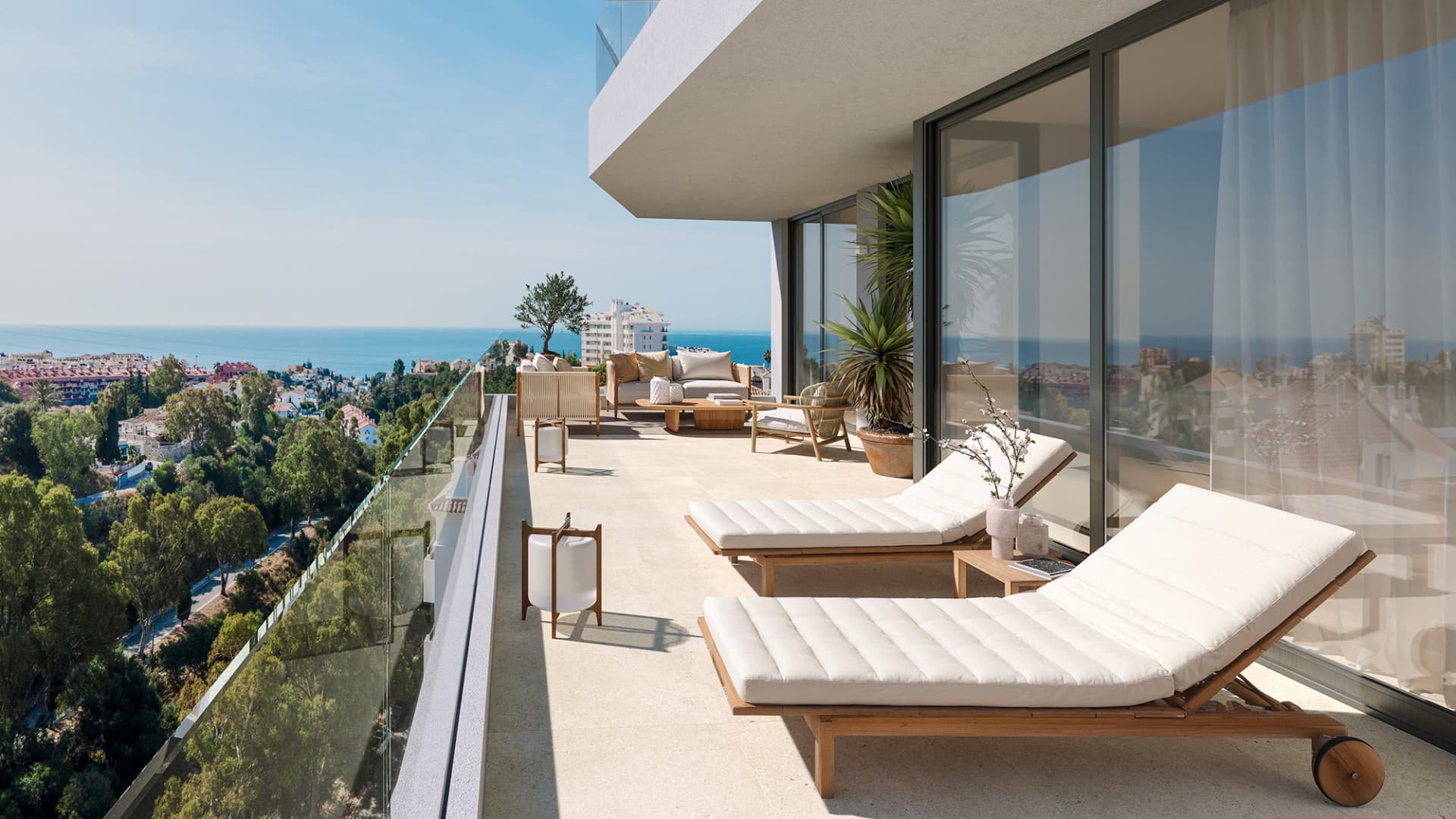 Hedendaagse Penthouse met vier slaapkamers met panoramisch uitzicht op zee in Fuengirola — photo 1
