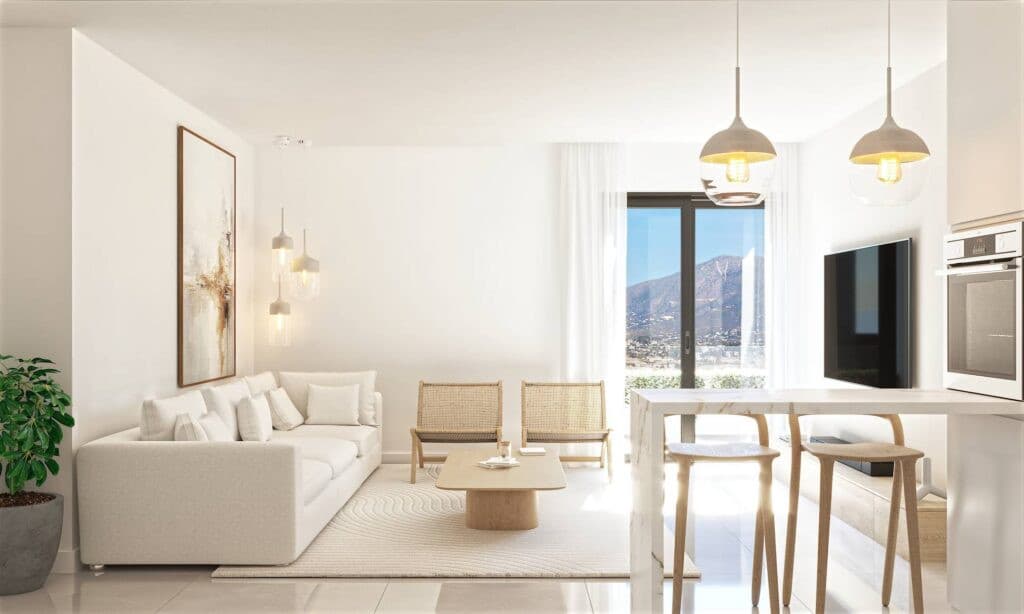 Hedendaagse New Off Plan Begane grond Appartement in Las Lagunas Mijas — photo 1