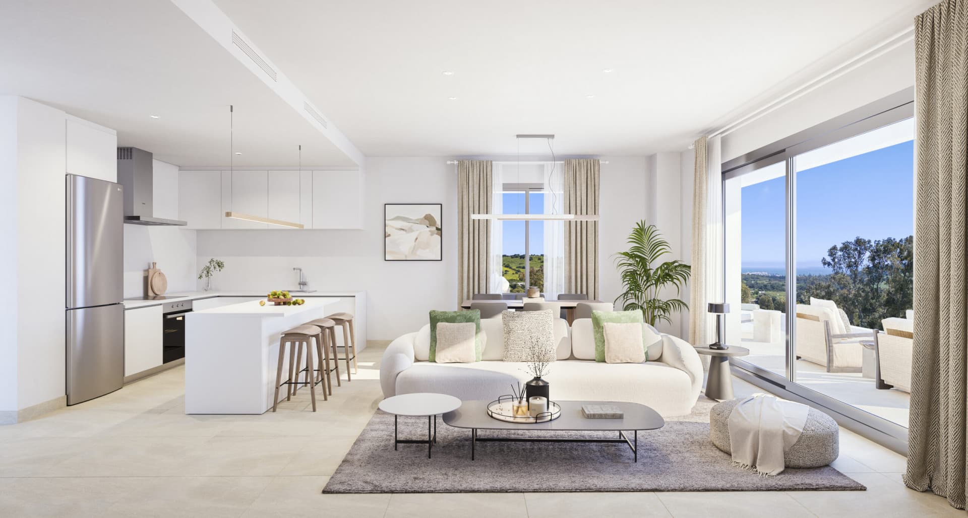 Luxe appartement in Estepona Golf met panoramisch uitzicht — photo 1