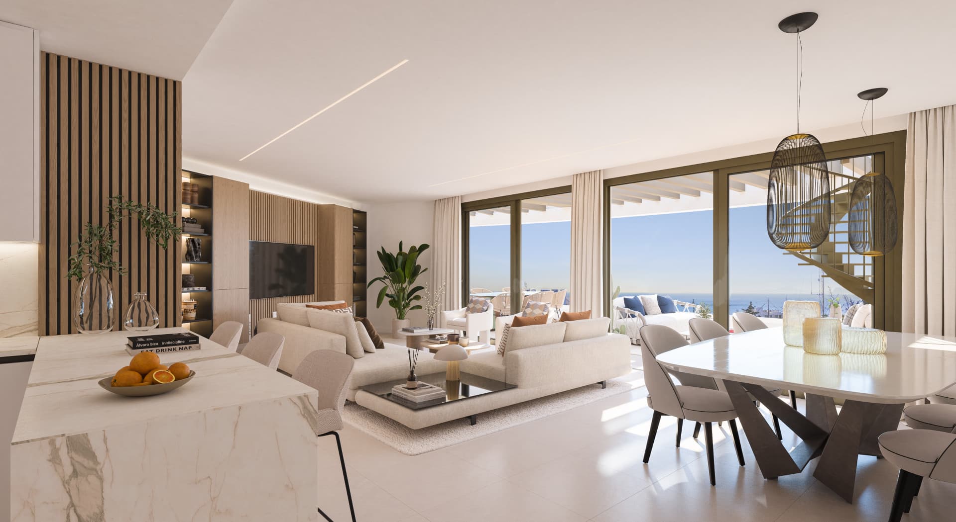 Modern Off Plan Apartamento con vistas panorámicas al mar y a la montaña en Las Mesas, Estepona — photo 1