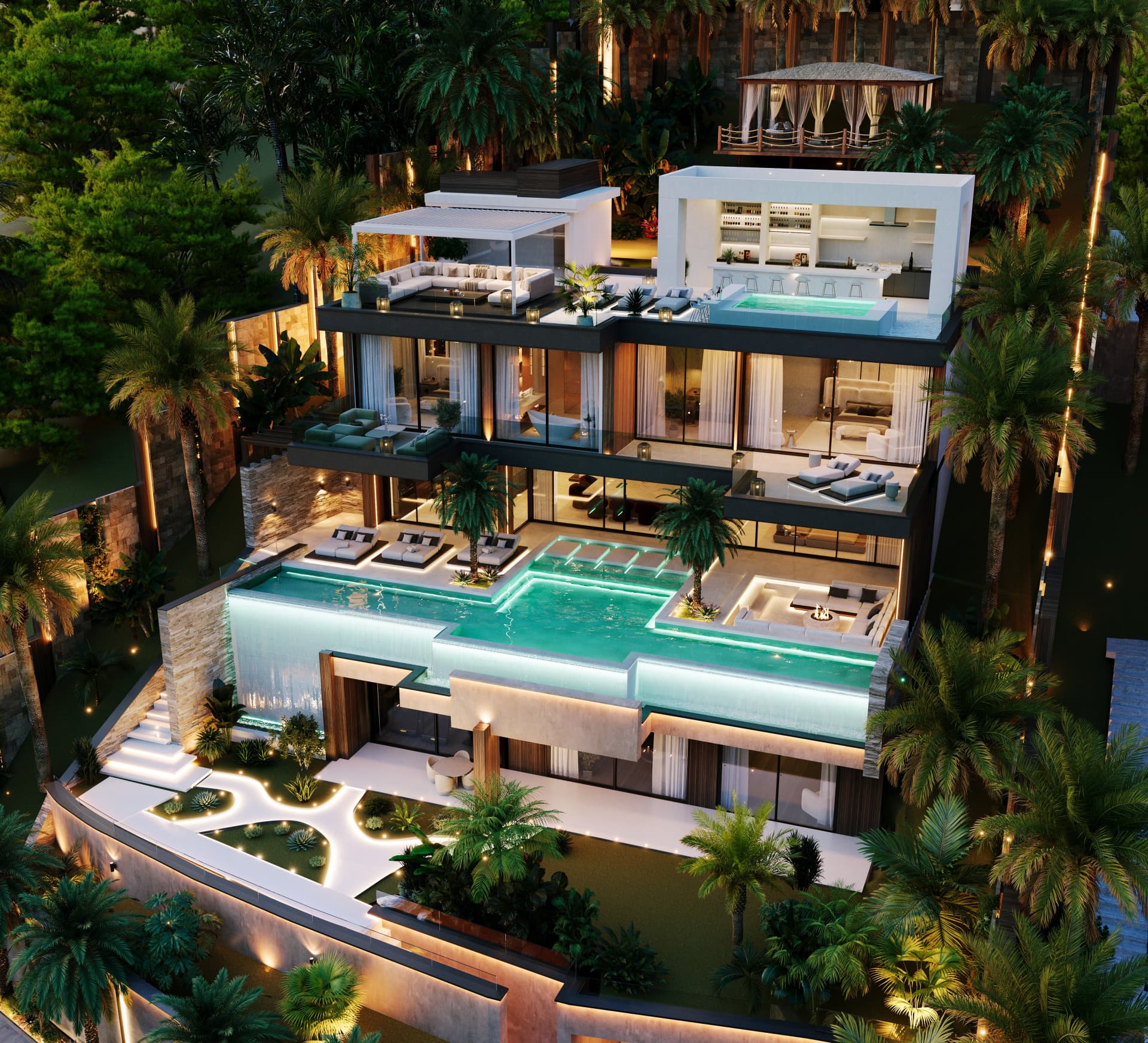 Luxe villa in Los Altos de los Monteros met panoramisch uitzicht — photo 1