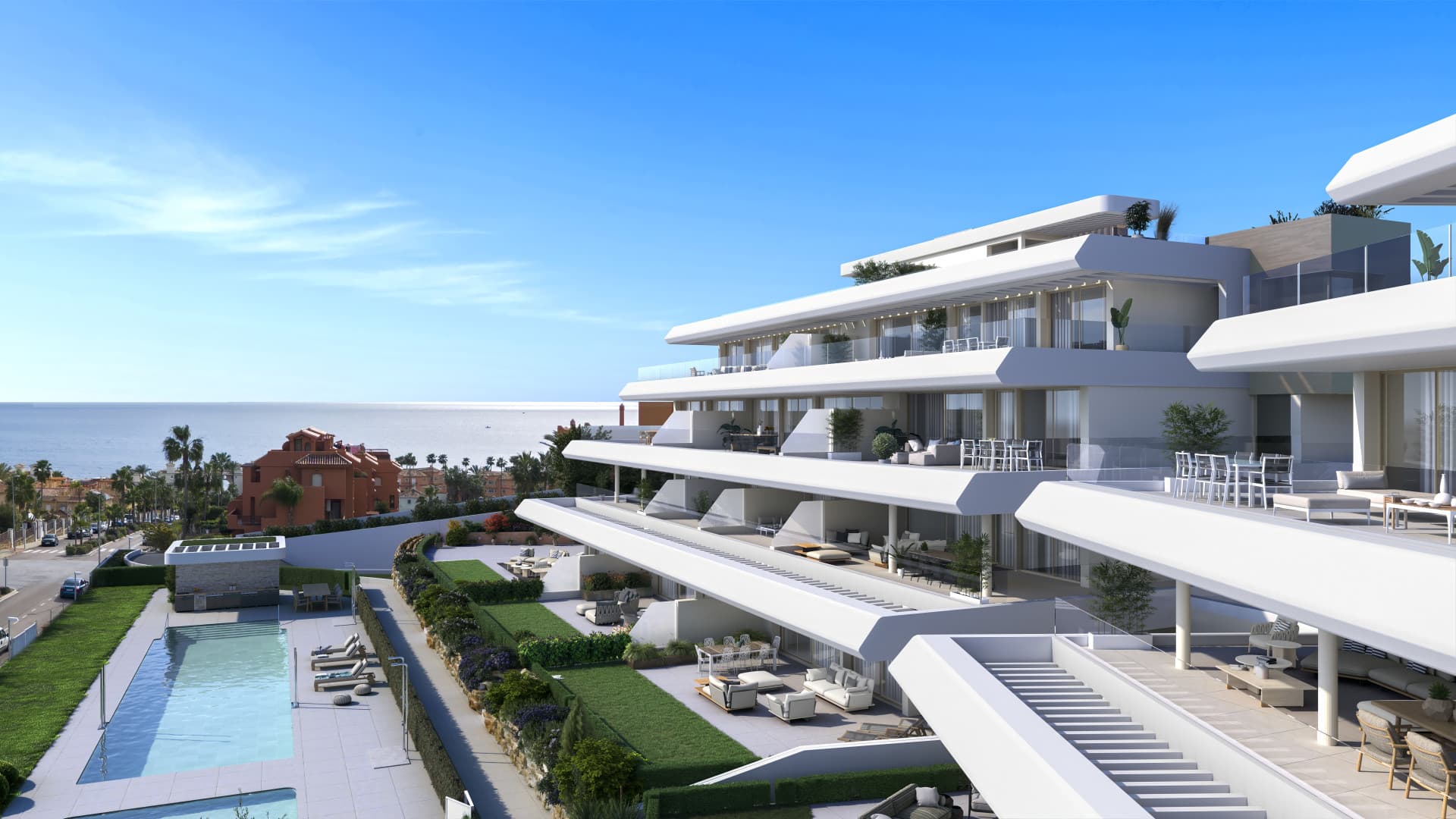 Luxe appartement op de begane grond met panoramisch uitzicht in Estepona — photo 1